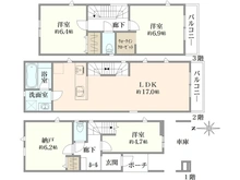 【神奈川県/川崎市幸区小向西町】川崎市幸区小向西町3丁目 新築戸建E棟／全5棟 