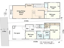 【東京都/世田谷区上馬】世田谷区上馬3丁目　新築戸建 1号棟 