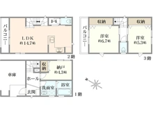 【神奈川県/横浜市鶴見区市場東中町】鶴見区市場東中町　新築戸建　B棟 