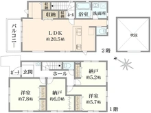 【神奈川県/横浜市栄区長沼町】横浜市栄区長沼町　新築戸建　2号棟/全2棟 