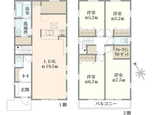 【神奈川県/茅ヶ崎市室田】茅ヶ崎市室田2丁目　新築戸建2期　3号棟/全3棟 