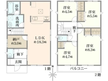 【東京都/小金井市貫井南町】小金井市貫井南町4丁目　新築戸建　8号棟 