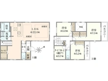 【千葉県/市川市北方】市川市北方2丁目　新築戸建 