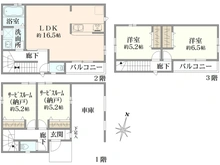 【東京都/西東京市富士町】西東京市富士町6丁目新築戸建　5号棟 