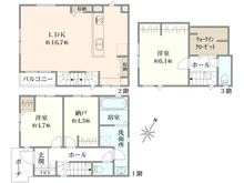 【東京都/足立区江北】足立区江北3丁目　戸建　1号棟 