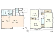 【東京都/武蔵村山市中原】武蔵村山市中原2丁目　新築戸建　2号棟 