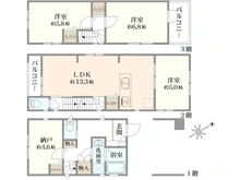 【東京都/北区豊島】北区豊島3丁目　新築戸建2号棟 