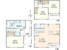 【東京都/足立区竹の塚】足立区竹の塚4丁目　新築戸建3号棟 