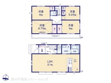 【千葉県/松戸市二十世紀が丘萩町】松戸市二十世紀が丘萩町　新築一戸建て 