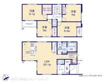 【千葉県/流山市加】流山市加1丁目　新築一戸建て 