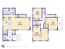 【千葉県/柏市増尾】柏市増尾6丁目　新築一戸建て 