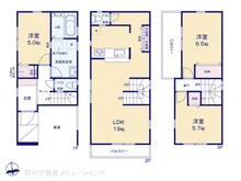 【埼玉県/さいたま市南区鹿手袋】さいたま市南区鹿手袋2丁目　新築一戸建て 