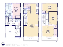 【埼玉県/さいたま市南区鹿手袋】さいたま市南区鹿手袋2丁目　新築一戸建て 