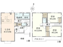 【埼玉県/上尾市大字瓦葺】上尾市大字瓦葺　新築戸建　2号棟 