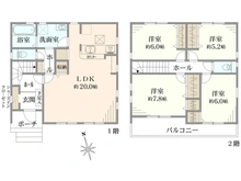 【東京都/清瀬市中里】清瀬市中里4丁目　新築戸建て1号棟 