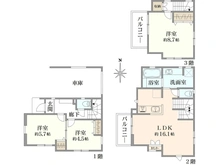 【東京都/板橋区赤塚新町】赤塚新町1丁目・新築戸建1号棟/全2号棟 