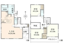 【神奈川県/相模原市中央区淵野辺本町】相模原市中央区淵野辺本町5丁目　新築一戸建て　4号棟 / 全8棟 