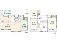 【神奈川県/相模原市中央区淵野辺本町】相模原市中央区淵野辺本町5丁目　新築一戸建て　7号棟 / 全8棟 