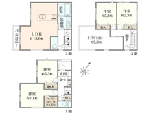 【神奈川県/相模原市緑区橋本】相模原市緑区橋本1丁目　新築一戸建て　1号棟 / 全6棟 