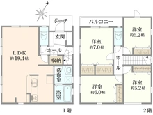 【神奈川県/相模原市南区御園】相模原市南区御園4丁目　新築一戸建て　1号棟 / 全2棟 