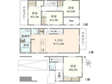 【神奈川県/相模原市緑区橋本】相模原市緑区橋本5丁目　新築一戸建て　No.A / 全2棟 