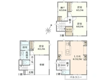 【神奈川県/大和市南林間】～新築戸建～ 大和市南林間7丁目　1号棟 