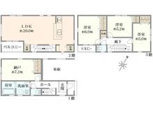 【神奈川県/大和市草柳】～新築戸建～ 大和市草柳1丁目　2号棟 