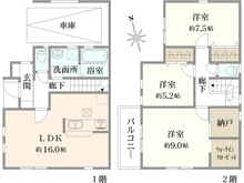 【神奈川県/横浜市神奈川区神大寺】神奈川区神大寺1丁目　戸建1号棟/全3棟 