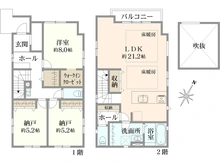 【神奈川県/藤沢市鵠沼松が岡】藤沢市鵠沼松が岡4丁目　新築一戸建て　1号棟/全2棟 