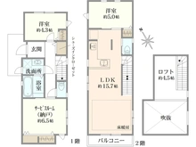 【神奈川県/藤沢市鵠沼松が岡】藤沢市鵠沼松が岡5丁目 新築一戸建て 2号棟/全2棟 