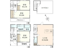 【東京都/荒川区東尾久】荒川区東尾久3丁目　借地権付新築戸建 