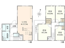 【東京都/東村山市恩多町】東村山市恩多町4丁目　新築戸建て　全1棟 