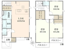 【東京都/調布市柴崎】調布市柴崎2丁目 新築戸建て　2号棟 