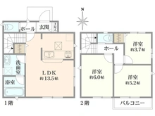 【東京都/調布市東つつじケ丘】調布市東つつじヶ丘3丁目新築戸建1号棟 