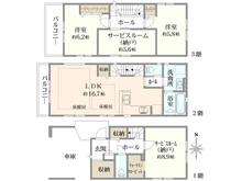 【神奈川県/茅ヶ崎市出口町】茅ヶ崎市出口町　新築戸建1期　1号棟/全2棟 