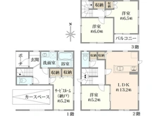 【東京都/東村山市本町】東村山市本町1丁目新築戸建1号棟（全2棟） 