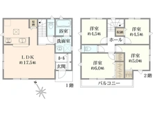 【東京都/小平市上水新町】新築戸建：小平市上水新町2丁目(全15棟 14号棟） 