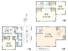 【東京都/練馬区氷川台】練馬区氷川台2丁目　新築戸建　3号棟（全5棟） 