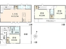 【神奈川県/川崎市中原区新城中町】中原区新城中町　1号棟 