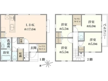 【東京都/府中市小柳町】府中市小柳町5丁目　新築戸建1号棟 