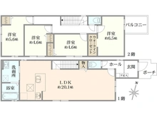 【大阪府/大阪市東淀川区淡路】大阪市東淀川区淡路1期1号棟　新築戸建て 