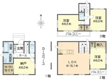 【東京都/江戸川区東松本】江戸川区東松本1丁目新築戸建てF号棟 