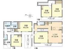 【東京都/江戸川区南小岩】江戸川区南小岩2丁目新築戸建：3号棟 