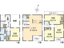 【東京都/江戸川区大杉】江戸川区大杉4丁目新築戸建：1号棟 