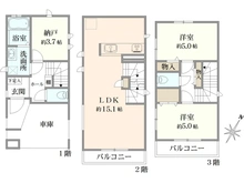 【神奈川県/横浜市鶴見区上末吉】横浜市鶴見区上末吉4丁目　新築戸建　1号棟 