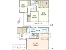 【東京都/日野市新井】日野市新井1丁目　新築戸建　5号棟 