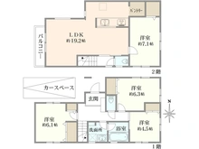 【東京都/荒川区西尾久】荒川区西尾久1丁目　借地権付き新築戸建　B号棟 