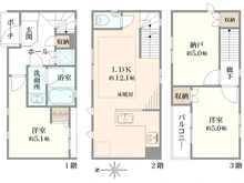 【東京都/北区田端】北区田端借地権付新築戸建A号棟 