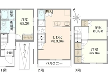 【東京都/北区堀船】北区堀船3丁目　A号棟 