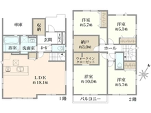 【大阪府/堺市西区上野芝町】堺市西区上野芝町8丁新築戸建　2号棟 